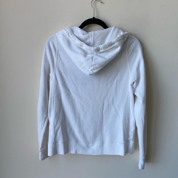 Abercrombie & Fitch white zip up hoodie - Picture 3 of 4